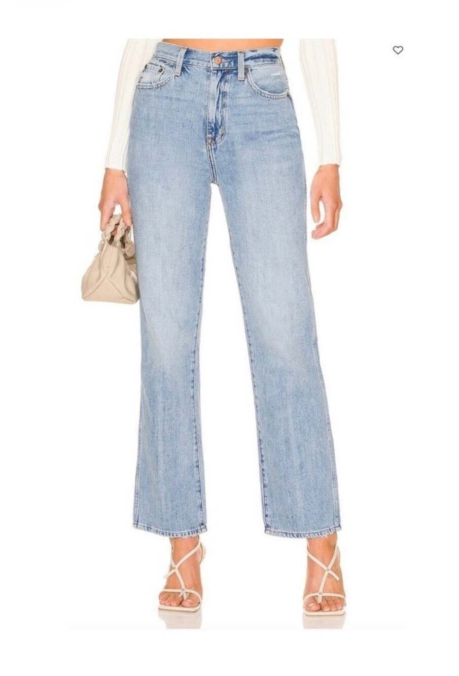 Pistola Cassie Super High Rise Straight Leg Revolve April Showers 25 Light Wash